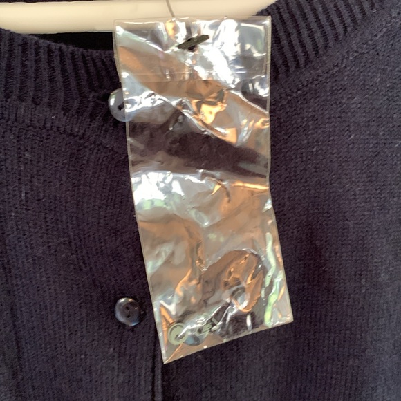 MNG Basics navy button front cardigan with pockets Size Medium - Picture 8 of 10